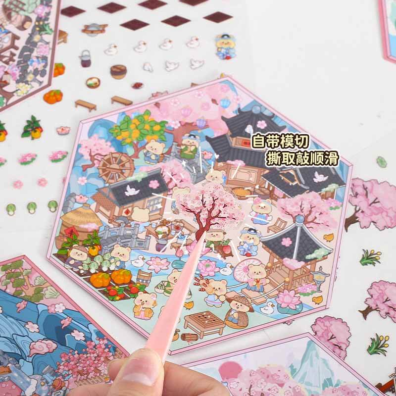 Sakura Dreams DIY 3D Sticker Collection 4 Cute Miniature Scenes