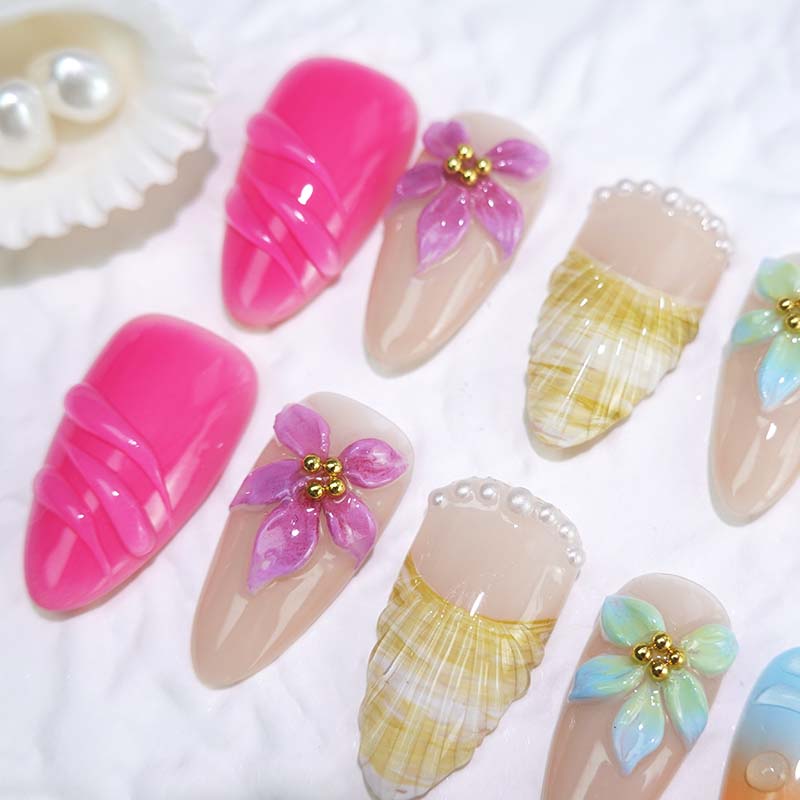 Art Garden Press On Nails Seashell Fantasy 114
