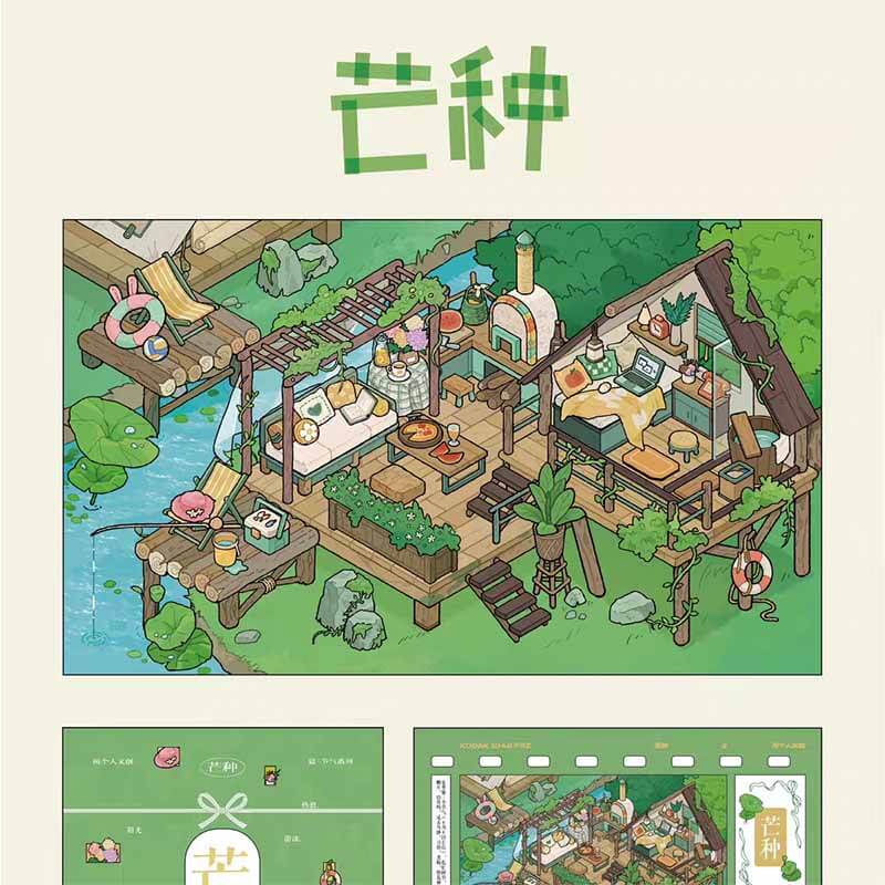 Seasonal Moments DIY 3D Scene Stickers 4 Cute Miniature Scenes(M)