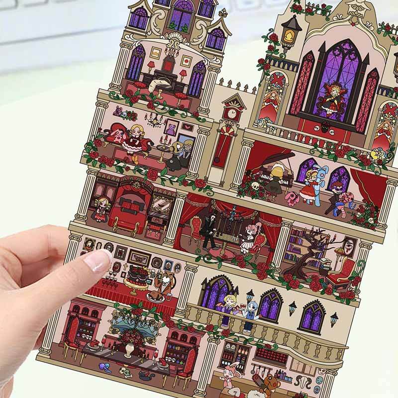 Secret Realms DIY 3D Scene Stickers 3 Cute Miniature Scenes (L)
