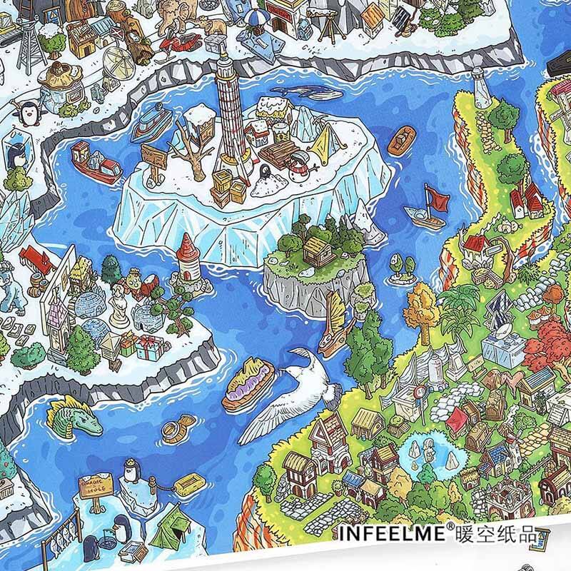 Shadow Era DIY 3D Scene Stickers 2 Cute Miniature Scenes(L&XL)