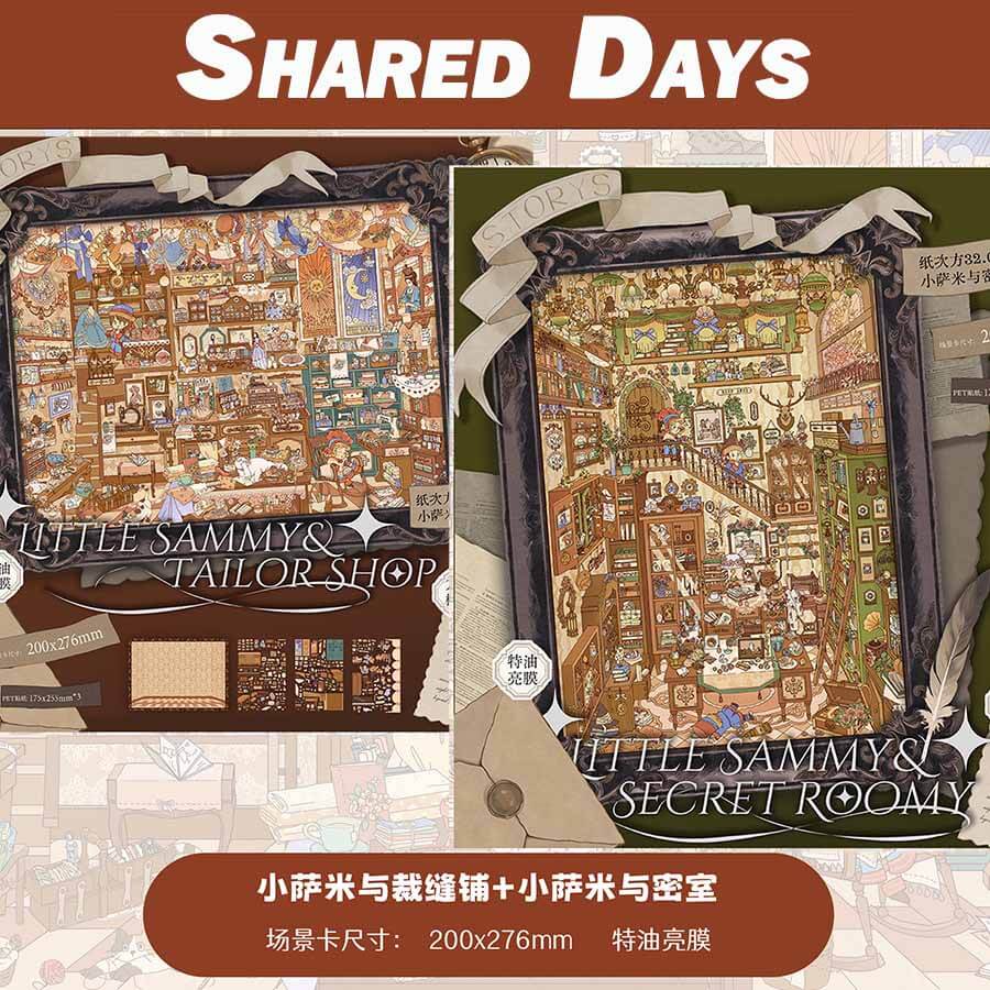 Shared Days DIY 3D Sticker 2 Cute Miniature Scenes(L)