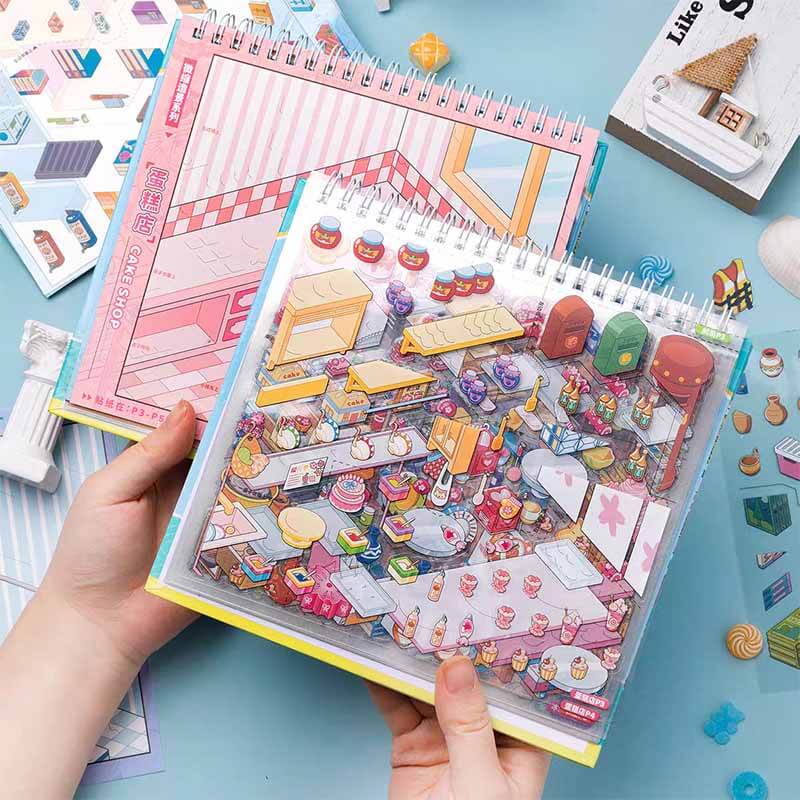 Shop Archive DIY 3D Scene Stickers 2 Cute Scenes(L)