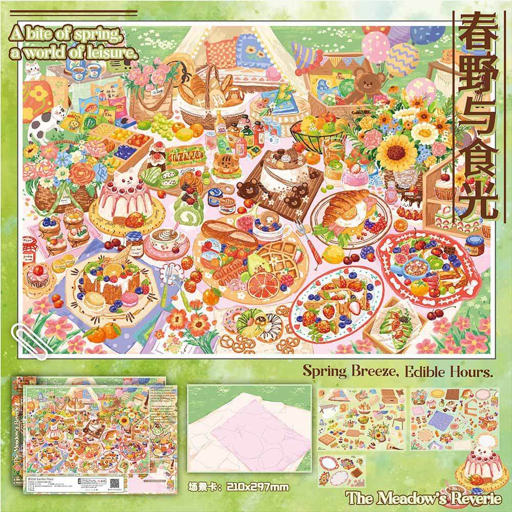 Starbound Post DIY 3D Scene Stickers 3 Cute Miniature Scenes(L)