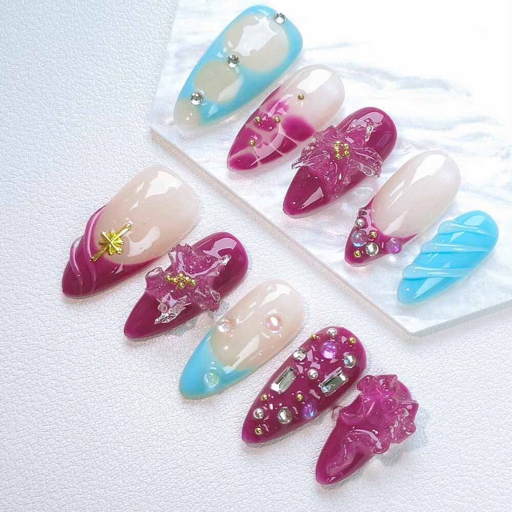 Beauty Art Garden Press On Nails Starfish Kisses 113