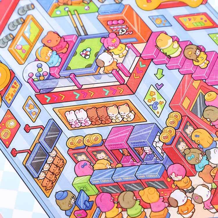 Starlight Adventures DIY 3D Scene Stickers 4 Cute Miniature Scenes (L)