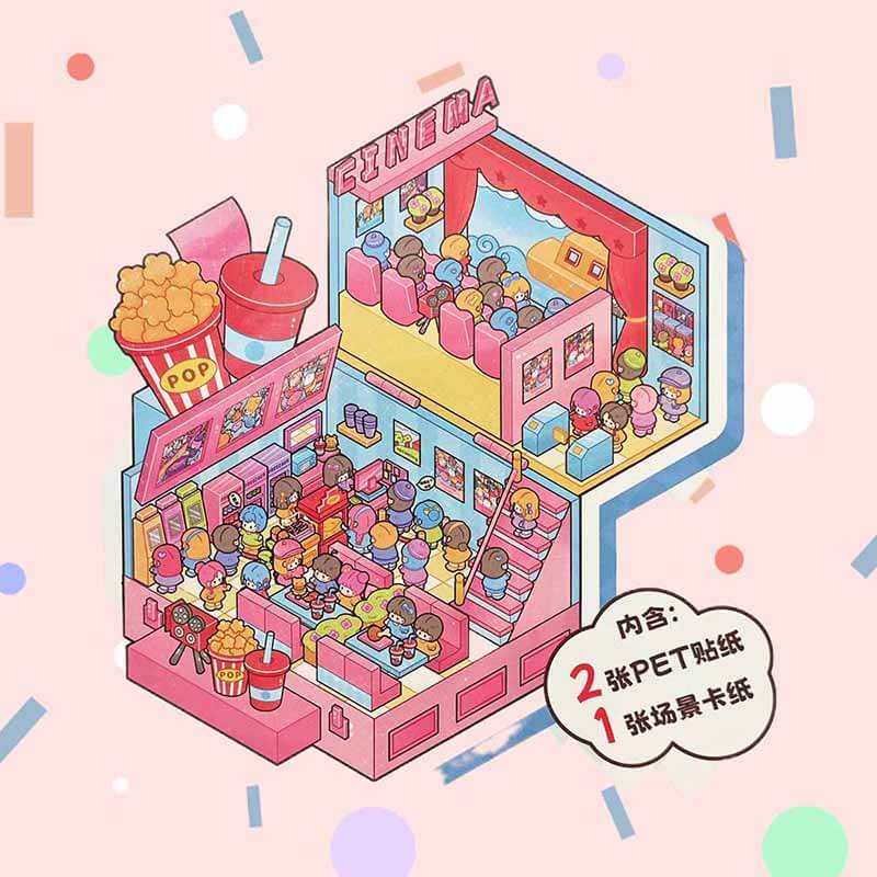 Starlight Adventures DIY 3D Scene Stickers 4 Cute Miniature Scenes (L)