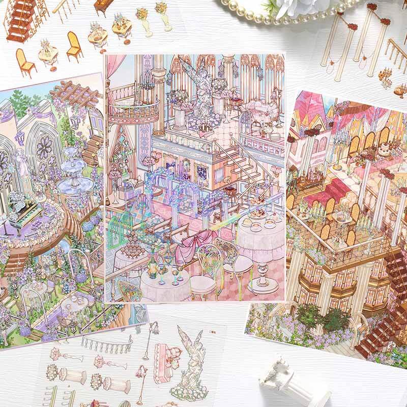 Starlit Ball DIY 3D Scene Sticker 4 With Guide Lines(L)