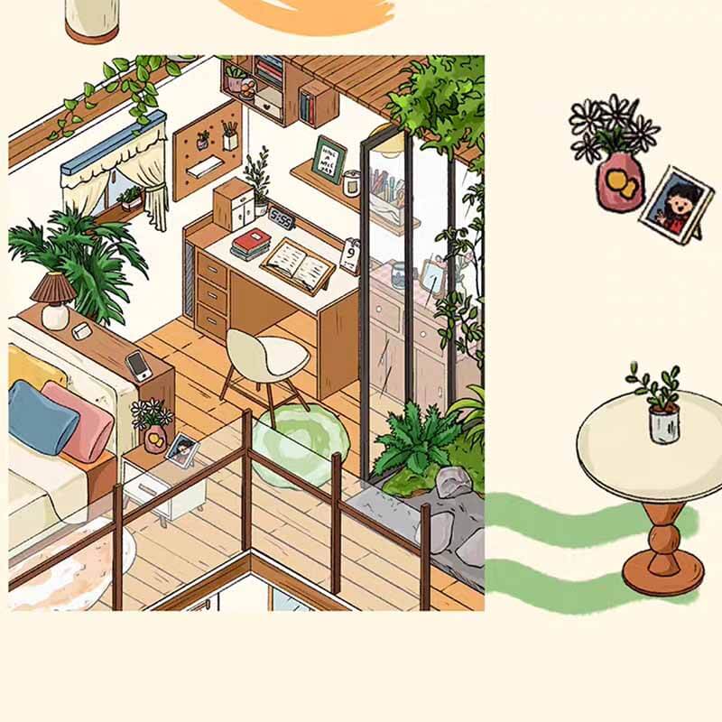 Storybook Hideaway 3D Scene Stickers 2 Cute Miniature Scenes