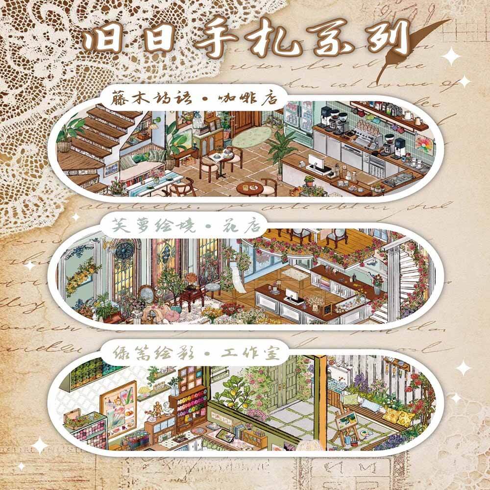 Studio Bloom DIY 3D Scene Stickers 3 Cute Miniature Scenes
