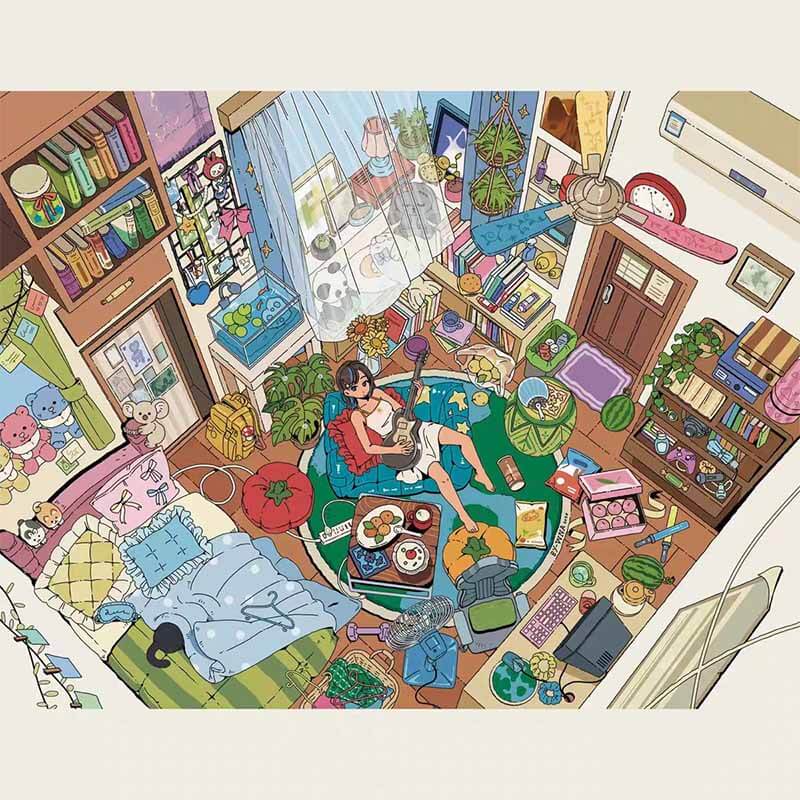 Summer Glow DIY 3D Sticker 3 Cute Miniature Scenes(M)