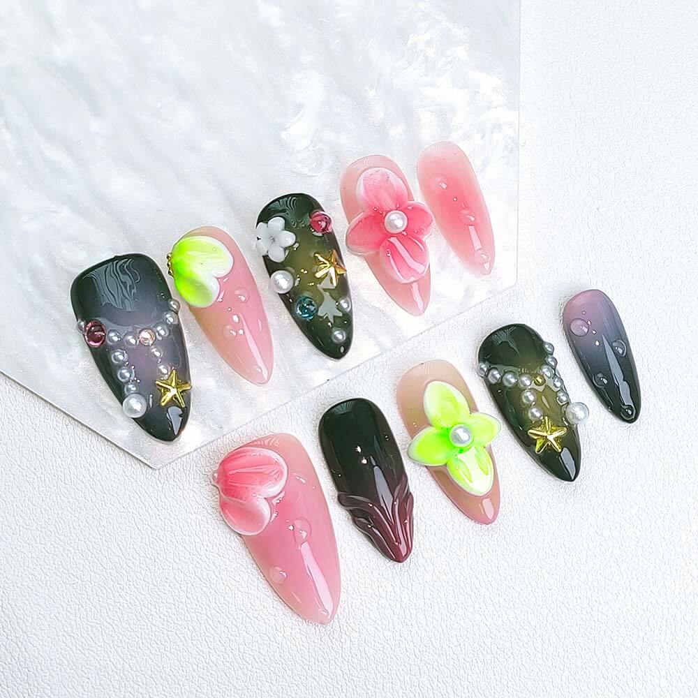Beauty Art Garden Press On Nails Summer Soirée 180