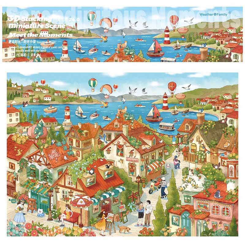 Sunny Nook DIY 3D Scene Stickers With Guide Lines(xL)