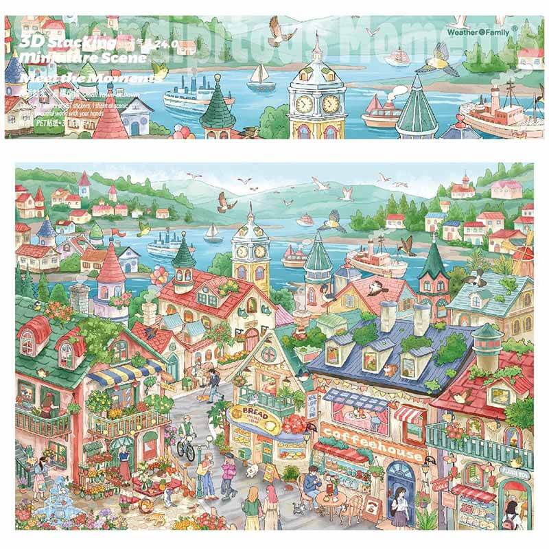 Sunny Nook DIY 3D Scene Stickers With Guide Lines(xL)