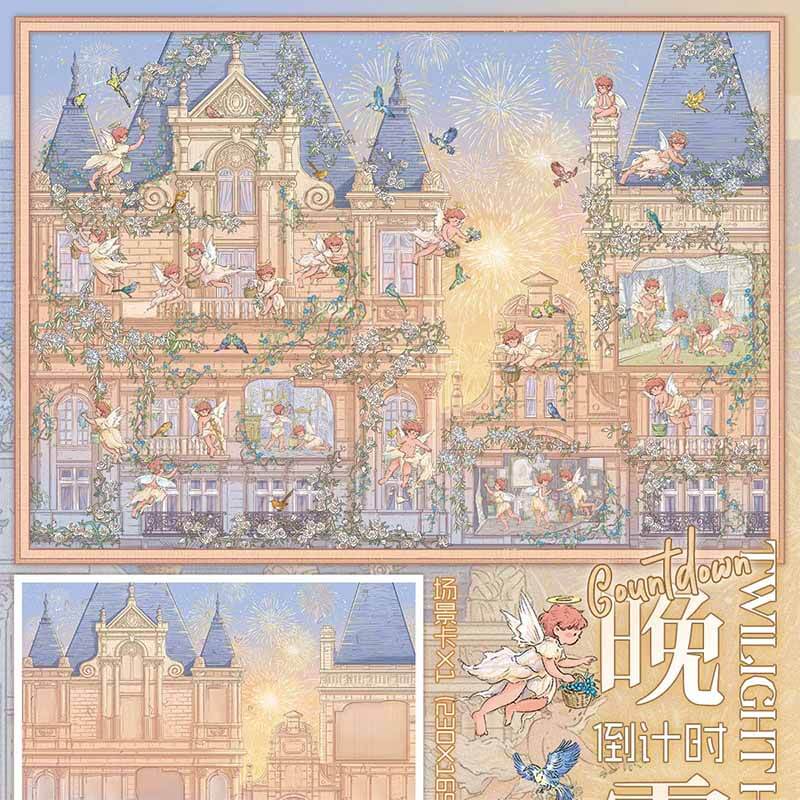 Sunset Moments DIY 3D Scene Stickers Cute Miniature Scenes(M)