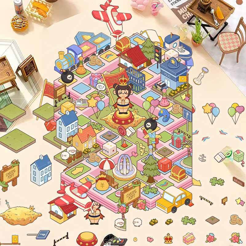 Sweet Air Club DIY 3D Scene Stickers 4 Cute Miniature Scenes(S)
