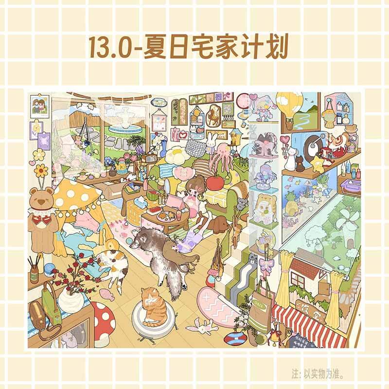 Sweet Crumbs DIY 3D Scene Stickers With Guide Lines(L)