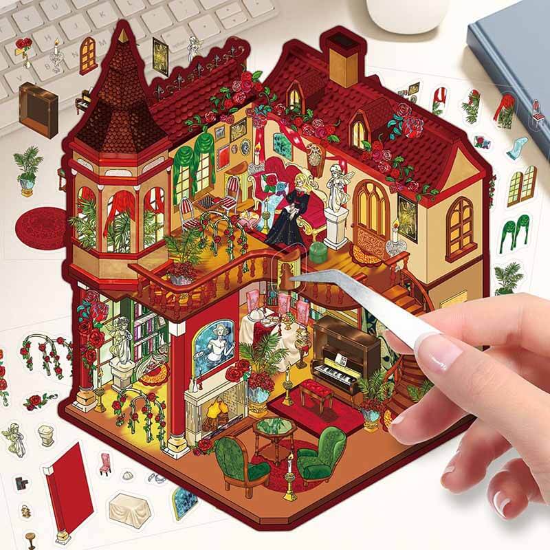 Sweet Manor DIY 3D Scene Stickers 2 Cute Scenes(S)