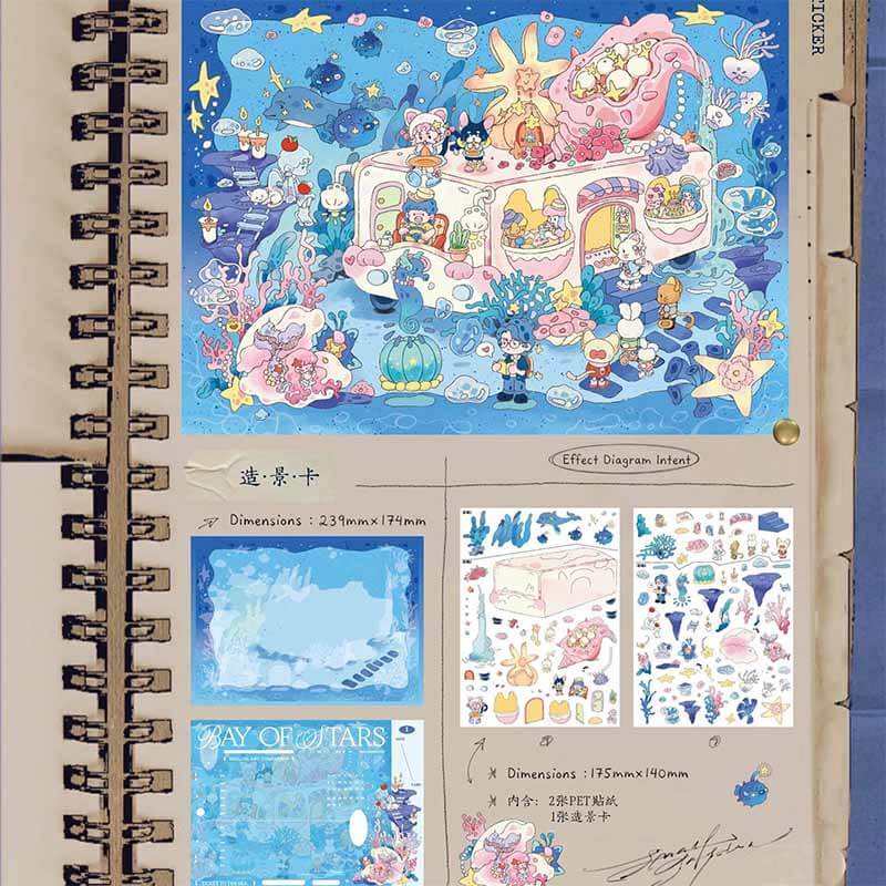 Sweet Oven Tales DIY 3D Scene Stickers 3 Cute Scenes(L)