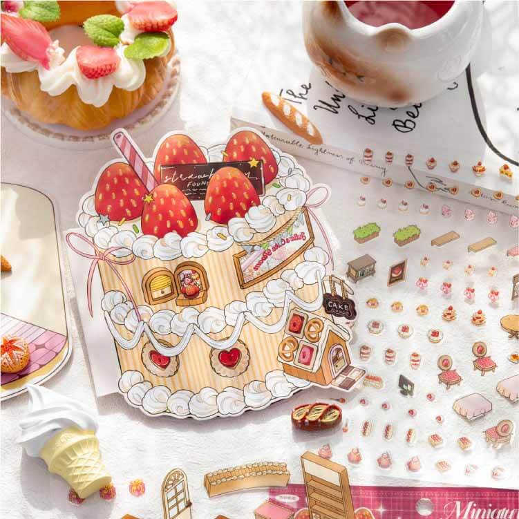 Sweet Wilderness Shop DIY 3D Scene Stickers 2 Cute Scenes(L)