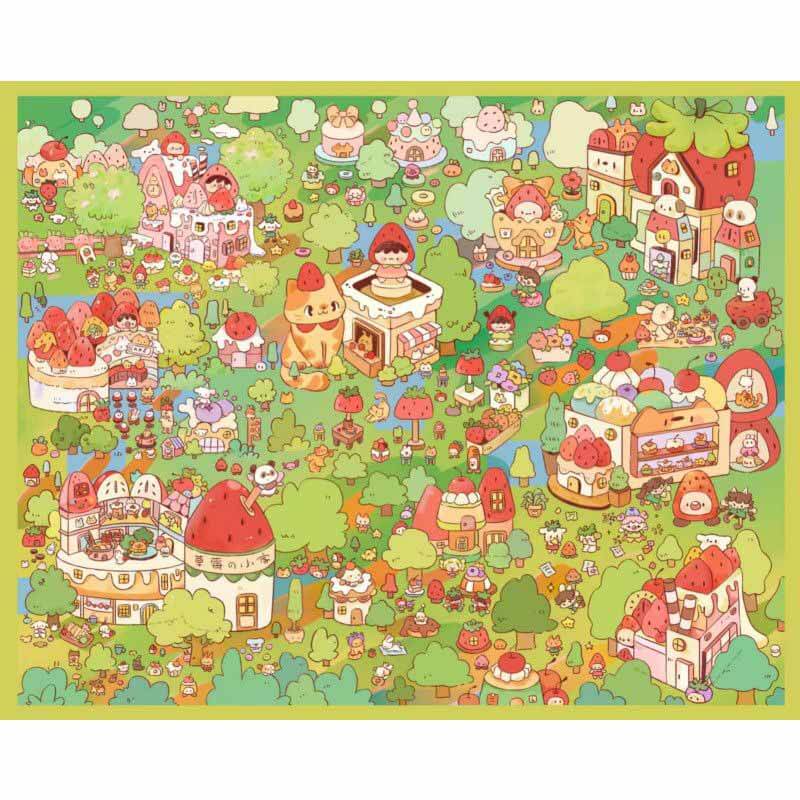 Sweetland Adventure DIY 3D Scene Stickers 3 Cute Miniature Scenes(L)