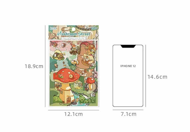 Tea Lane DIY 3D Scene Stickers 4 Cute Scenes(S)