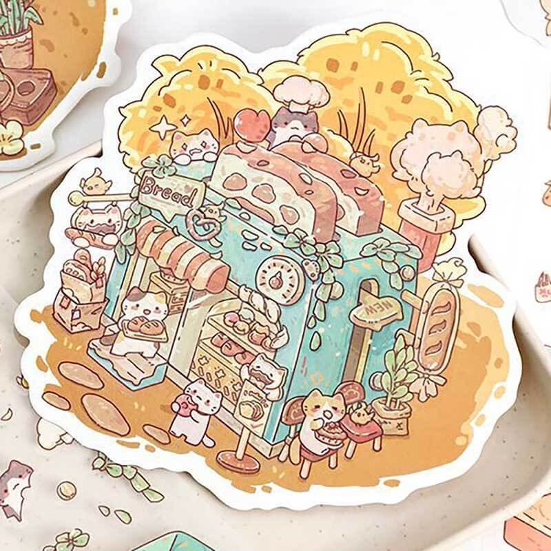 Teacup Tales DIY 3D Scene Stickers 4 Cute Miniature Scenes(M)