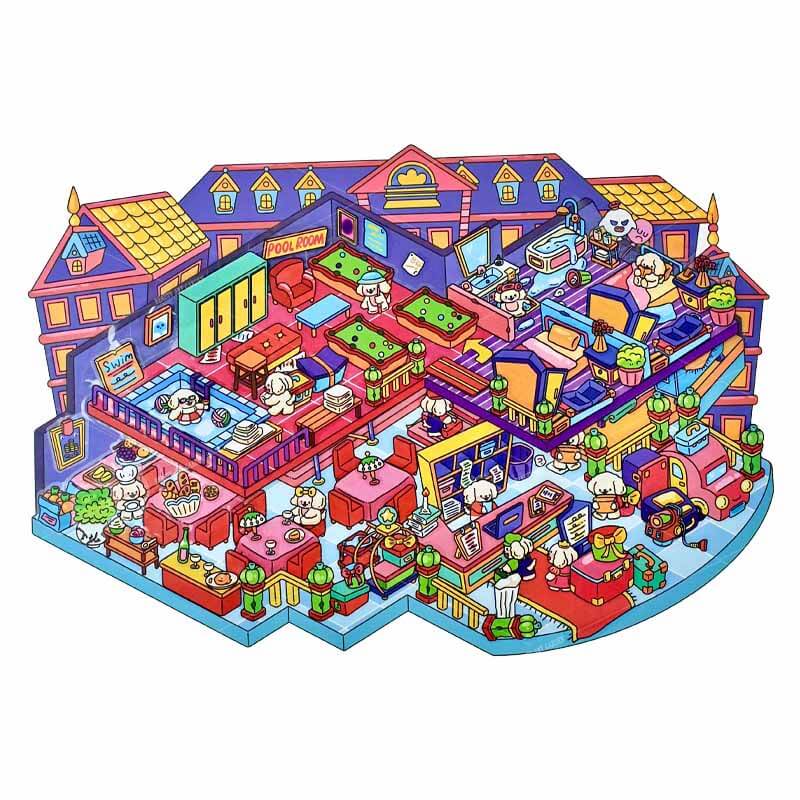 The Haunted Carnival DIY 3D Scene Stickers 2 Cute Miniature Scenes(L)