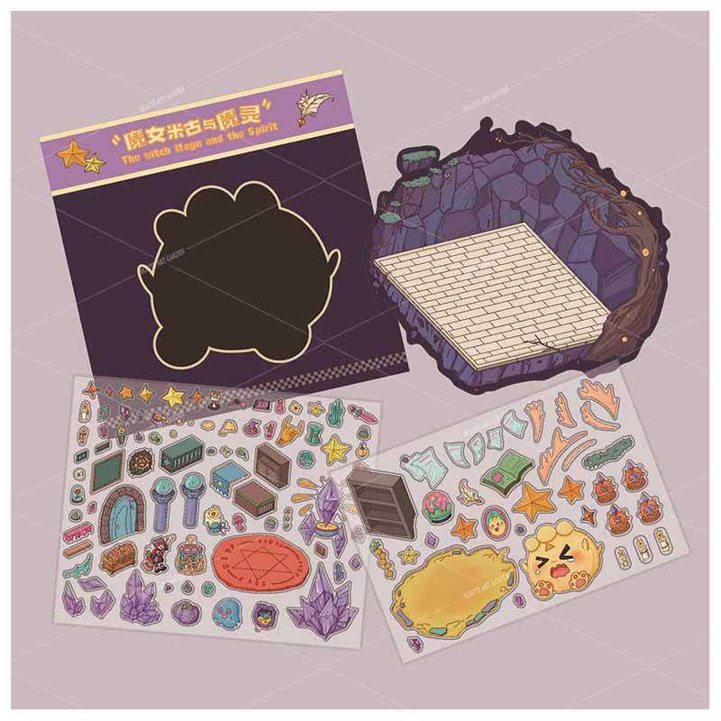 The Witch's Society DIY 3D Scene Stickers 2 Cute Miniature Scenes(M)