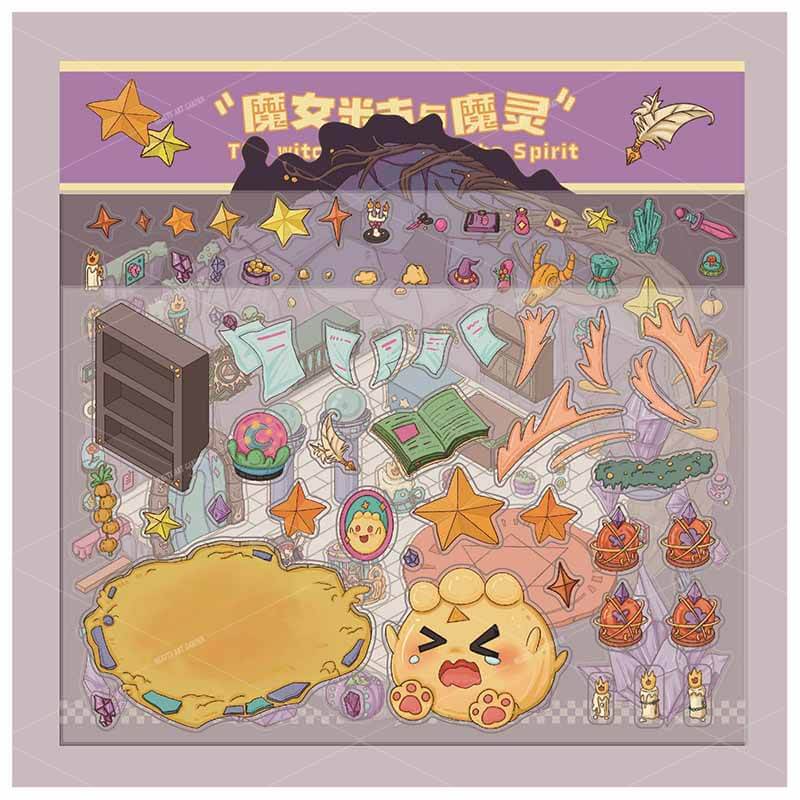 The Witch's Society DIY 3D Scene Stickers 2 Cute Miniature Scenes(M)