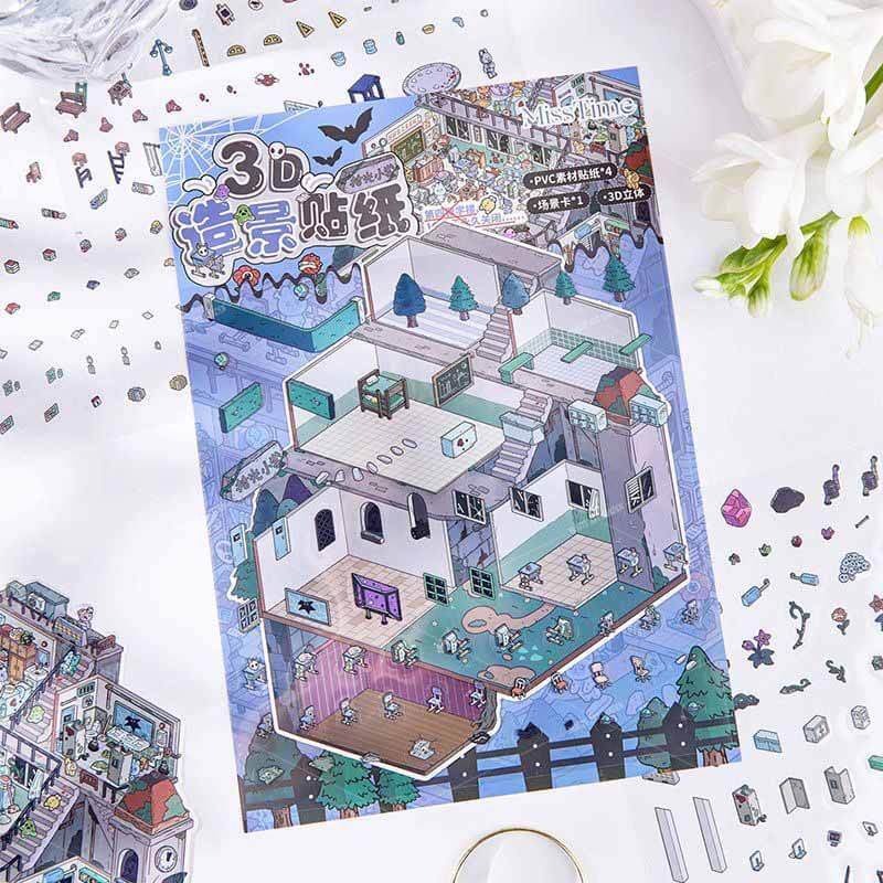 The Witch's Society DIY 3D Scene Stickers 2 Cute Miniature Scenes(M)