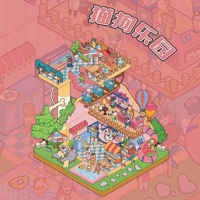 Thematic Corners DIY 3D Scene Stickers 4 Cute Miniature Scenes(S)
