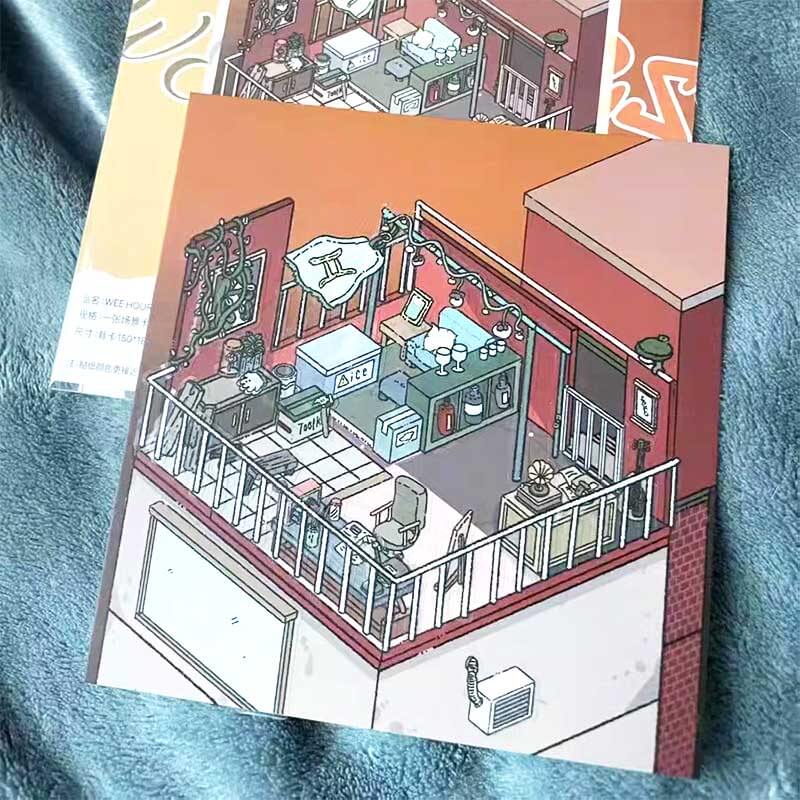 Tiny Town Tales DIY 3D Scene Stickers 4 Cute Miniature Scenes