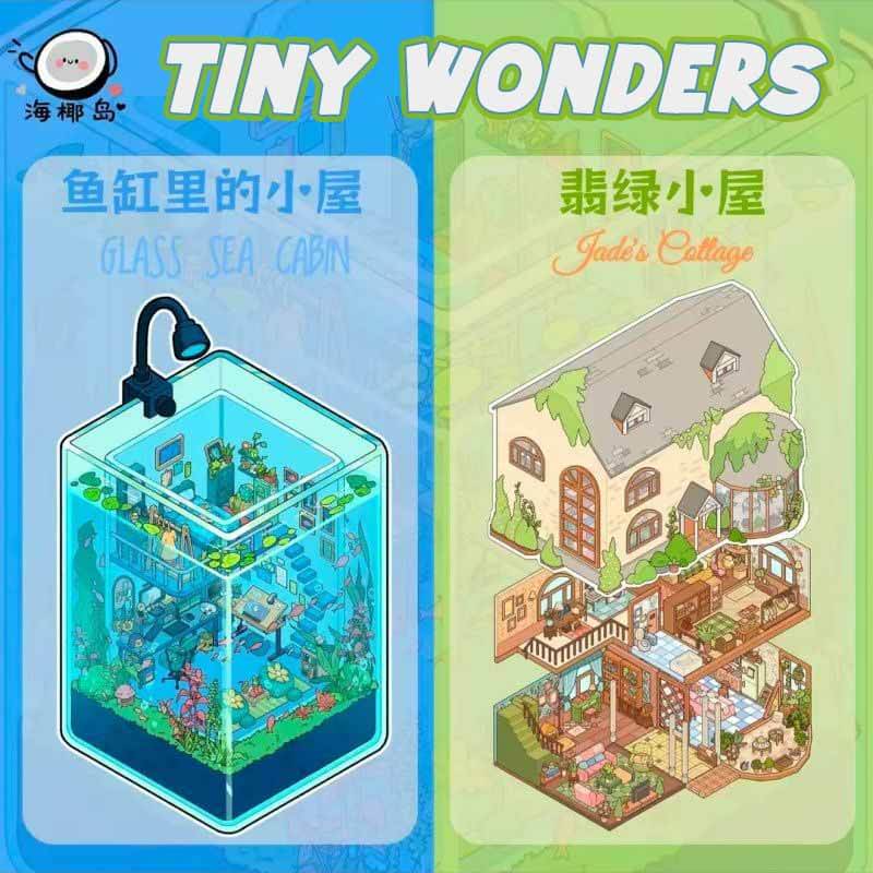 Tiny Wonders DIY 3D Scene Stickers 2 Cute Miniature Scenes(xL)