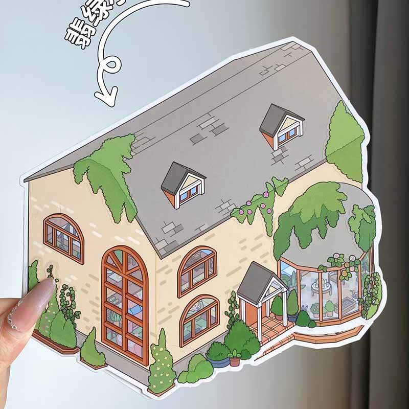 Tiny Wonders DIY 3D Scene Stickers 2 Cute Miniature Scenes(xL)