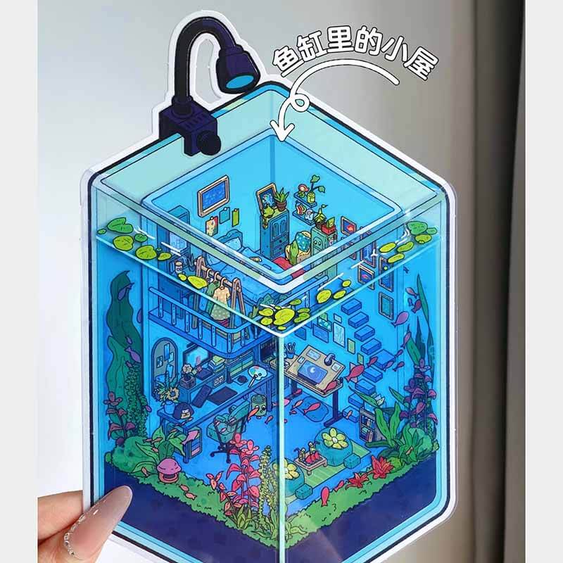 Tiny Wonders DIY 3D Scene Stickers 2 Cute Miniature Scenes(xL)
