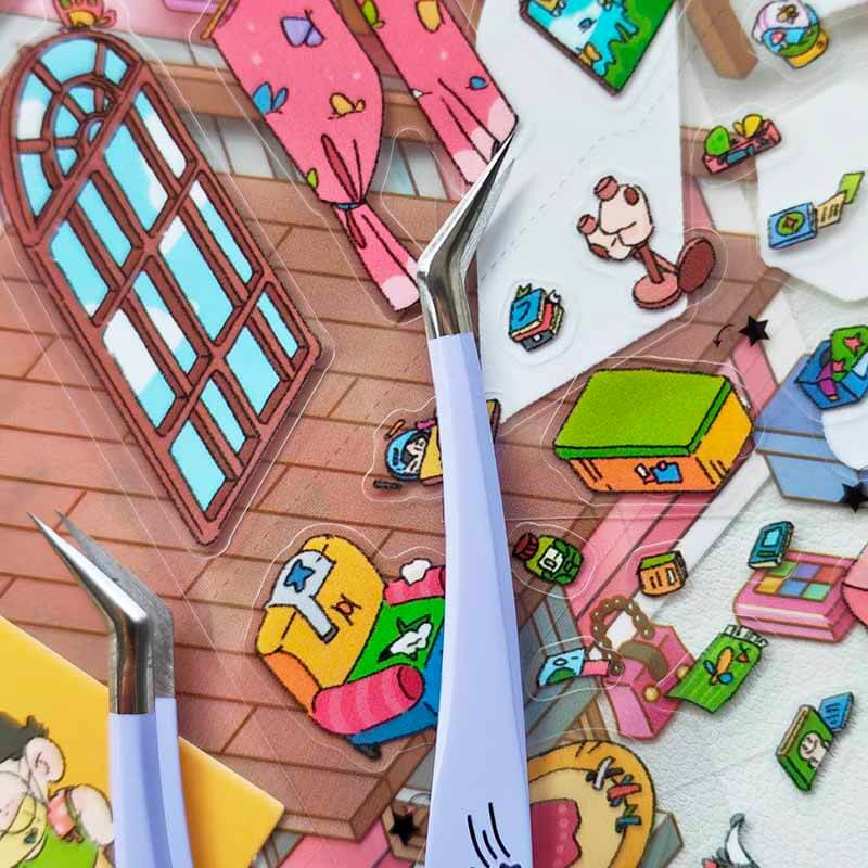 Cute Purple Flower Tweezer | Lash & Craft Tool