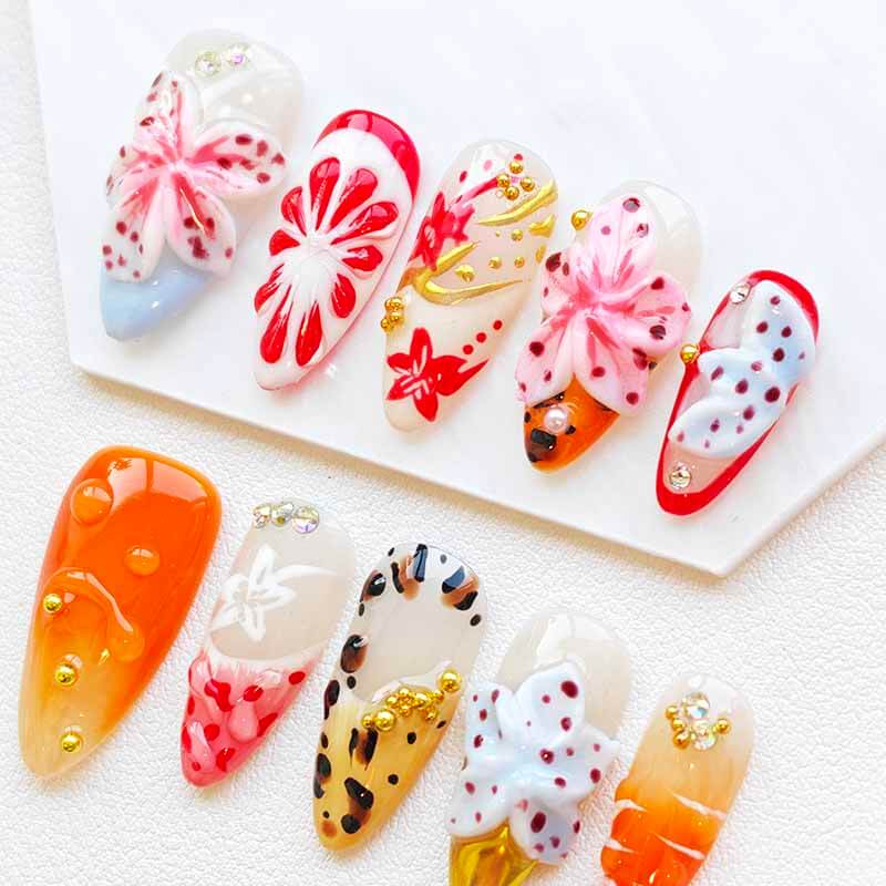 Beauty Art Garden Press On Nail Tropical Bloom 218