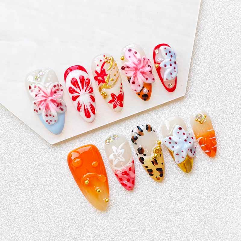 Beauty Art Garden Press On Nail Tropical Bloom 218