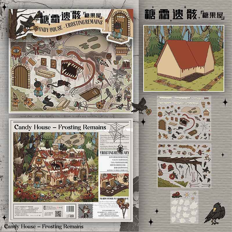 Twisted Fairytale DIY 3D Scene Stickers 4 Cute Miniature Scenes(M)