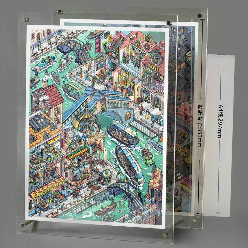 Urban Canals Store DIY 3D Scene Stickers Cute Scenes(XXL)