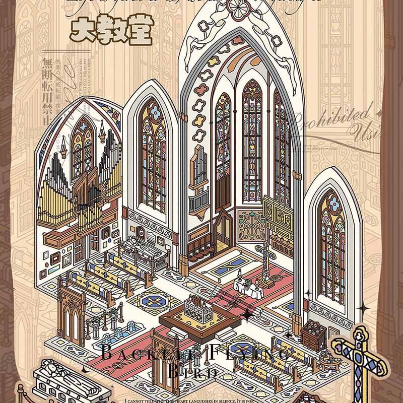 Urban Nocturnes DIY 3D Scenes Sticker 3 Cute Miniature Scenes(L)