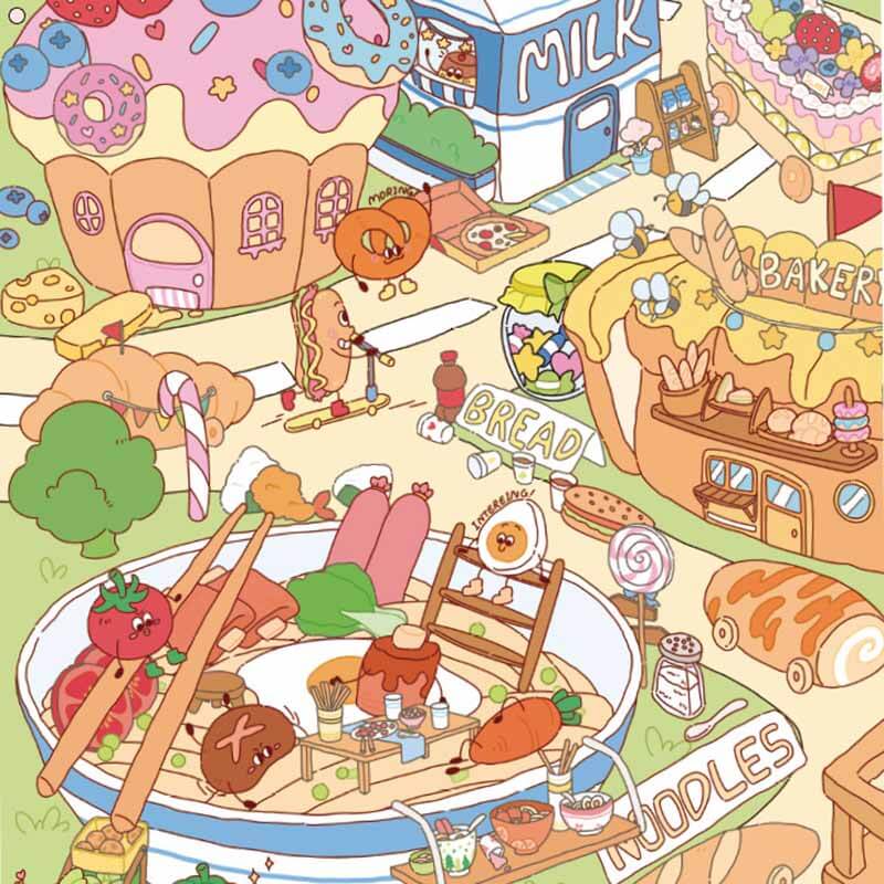 Urban Pocket DIY 3D Scene Stickers 2 Cute Miniature Scenes(L)