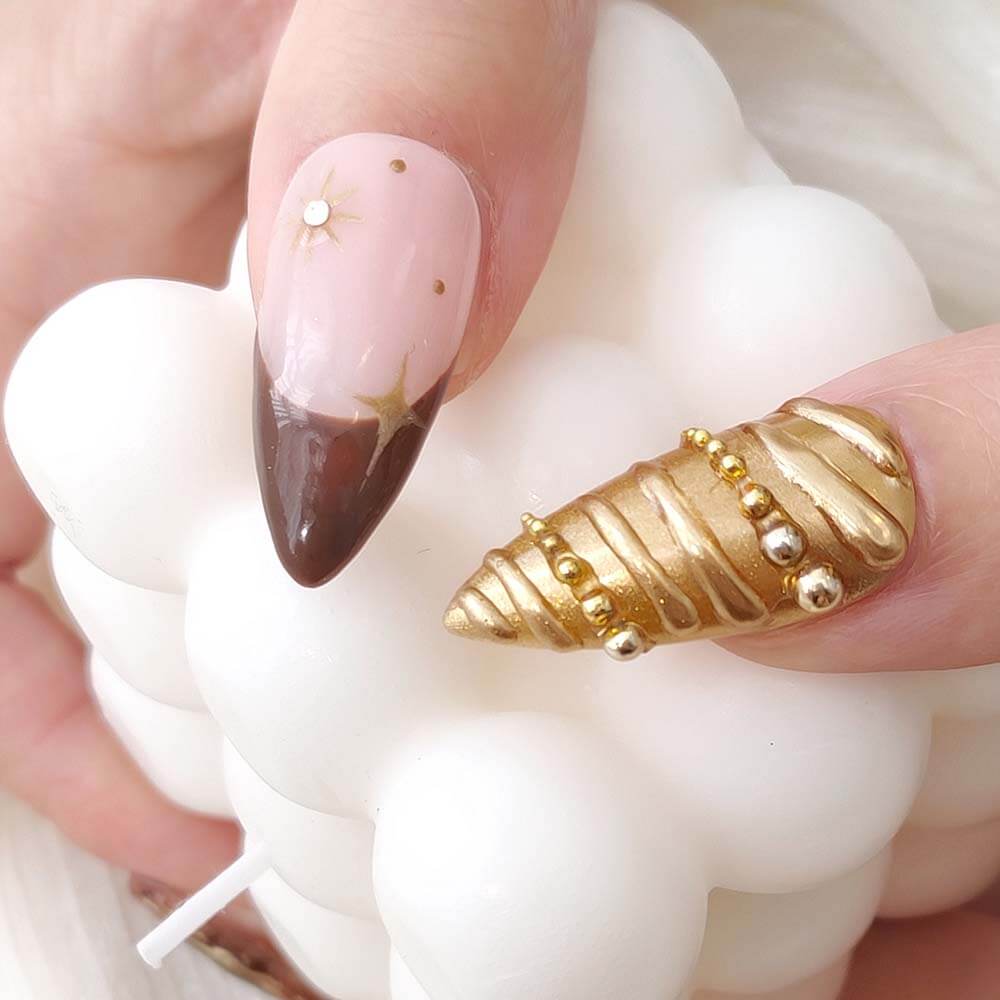 Beauty Art Garden Press On Nails Vintage Vogue 51