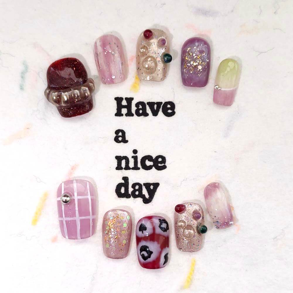 Art Garden Press On Nails Violet Reverie 89