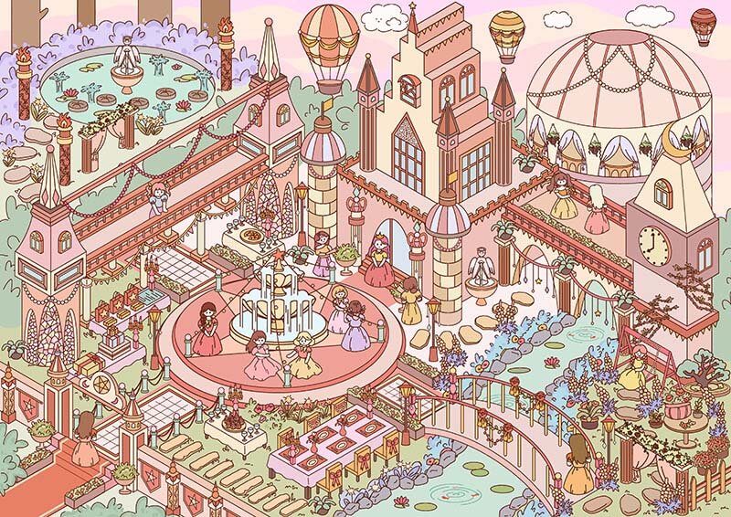 Wanderland Retreat DIY 3D Scene Stickers 2 Cute Miniature Scenes(L)