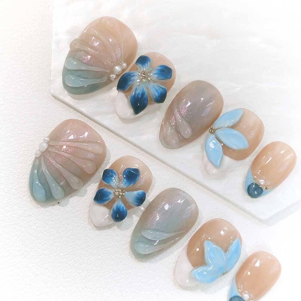 Beauty Art Garden Press On Nails Wavy Crush 127