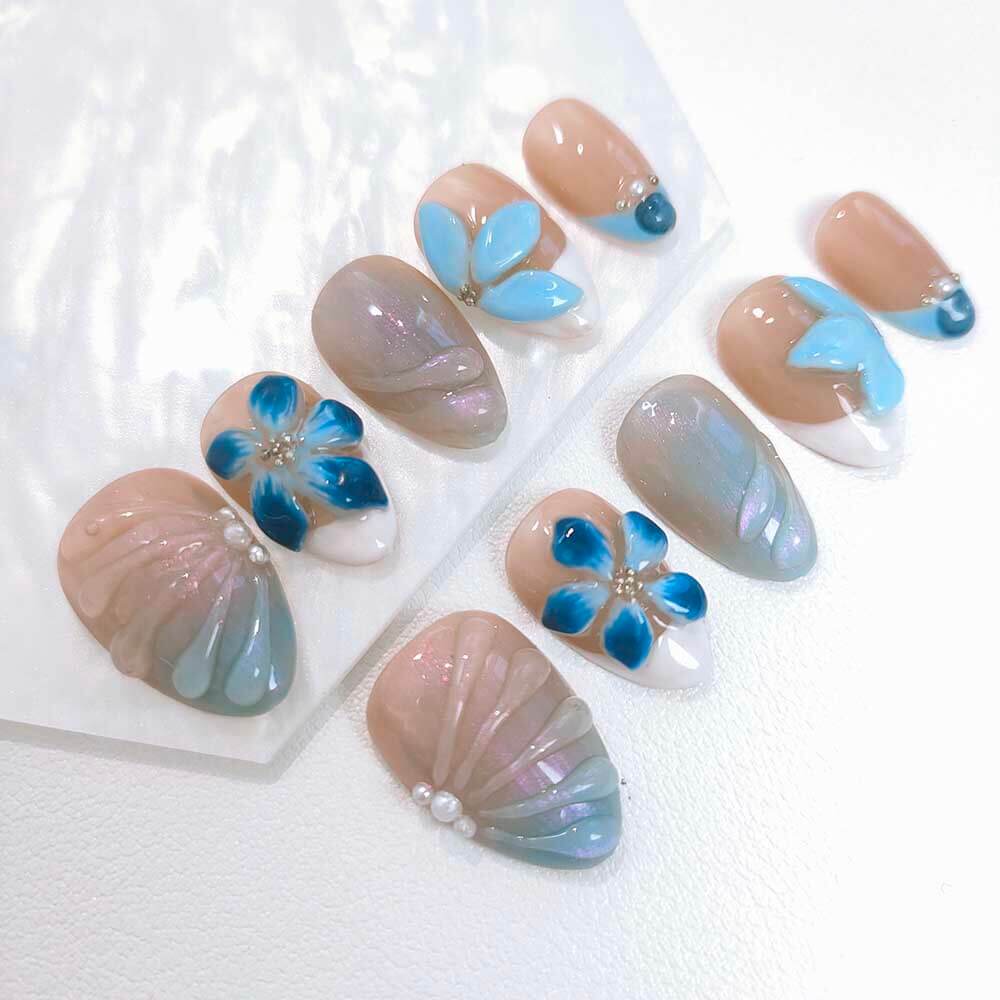 Beauty Art Garden Press On Nails Wavy Crush 127