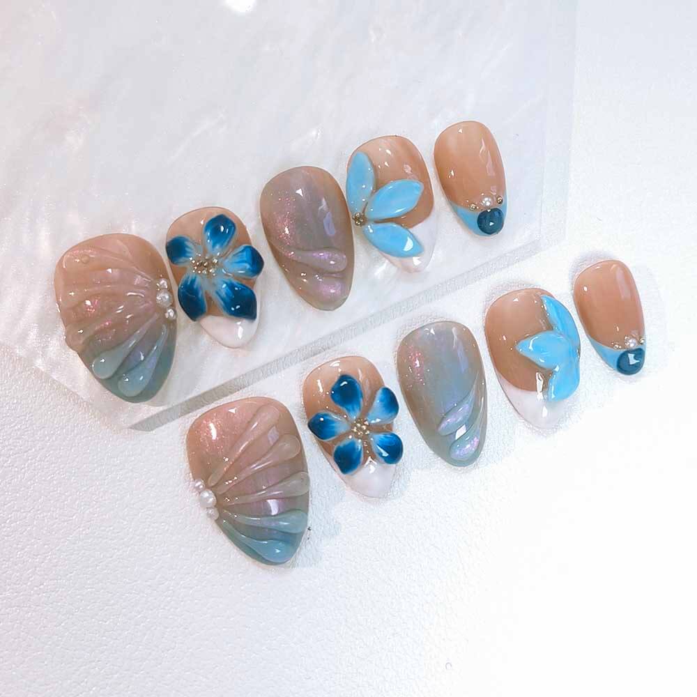 Beauty Art Garden Press On Nails Wavy Crush 127