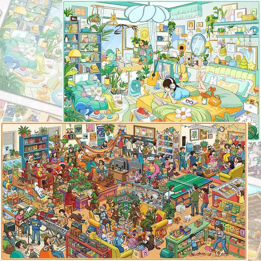 Weekend Escape DIY 3D Scene Stickers With Guide Lines(XXL)